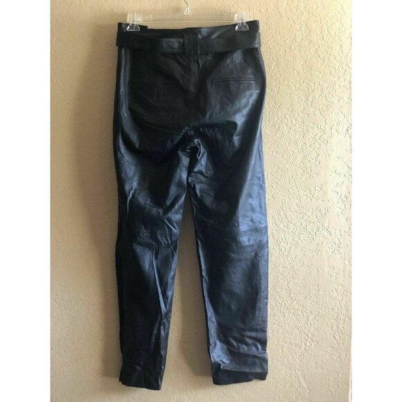 Just Female Womens Black Leather Sago Pants defect - Picture 9 of 11